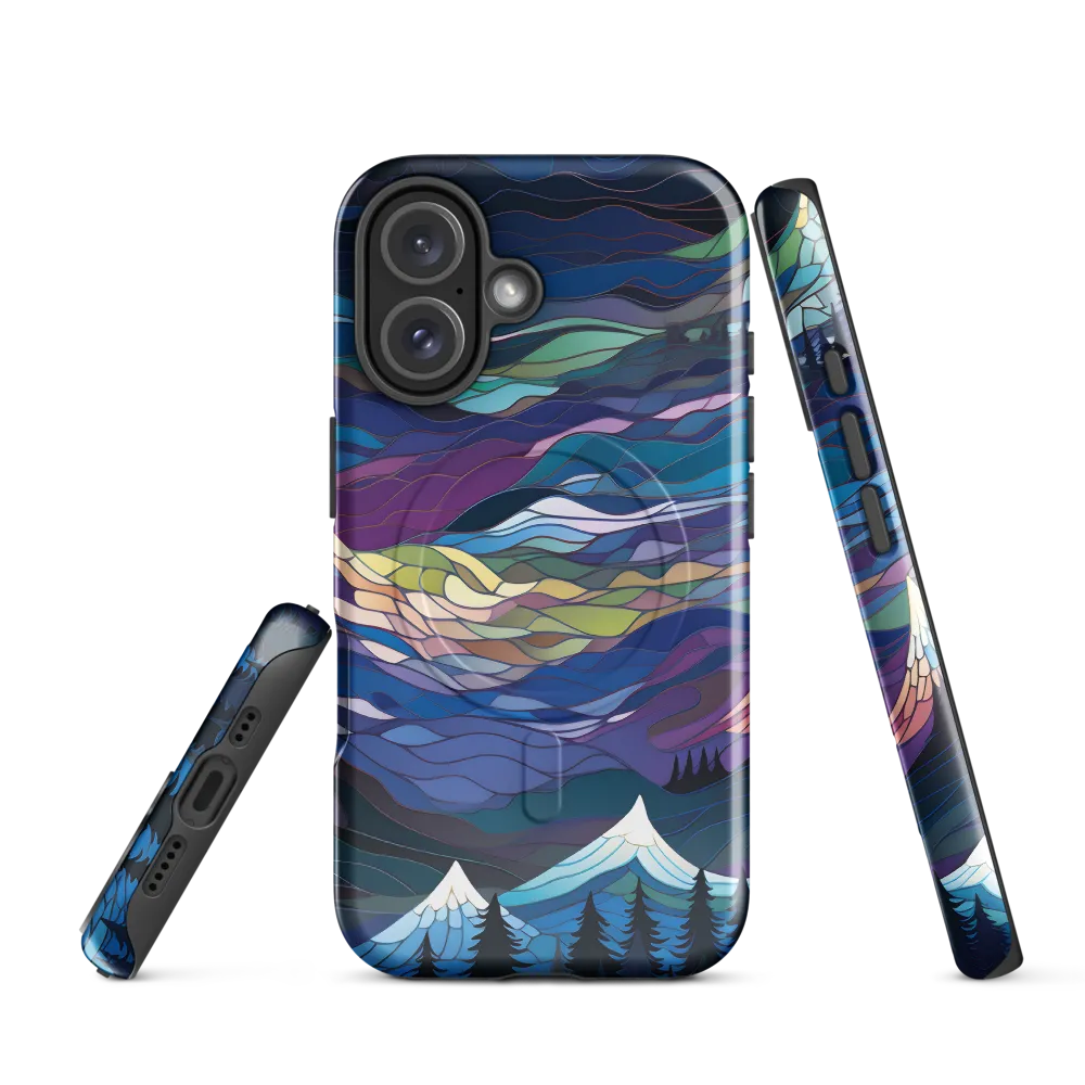 Twilight Peaks: An Abstract Mountain Landscape