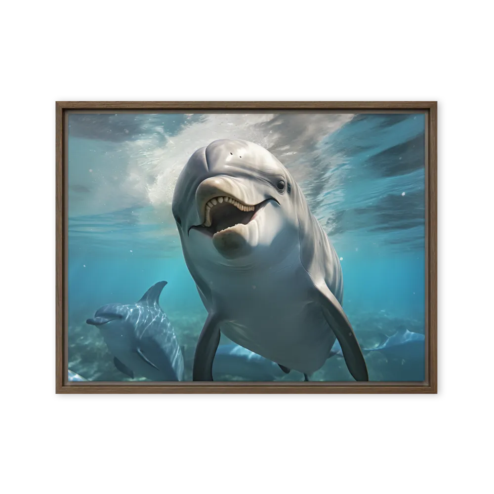 Beneath the Waves: A Dolphin's Dance