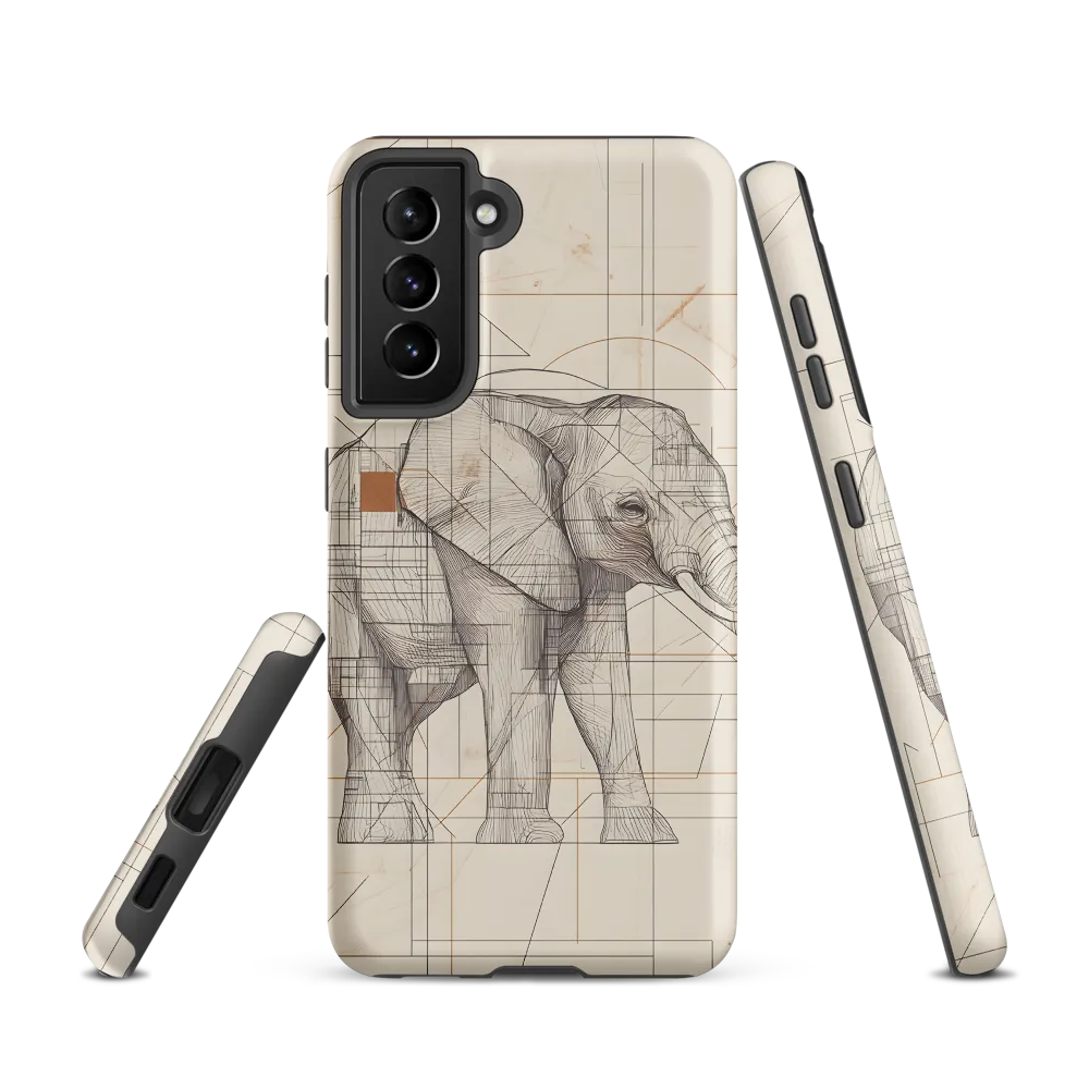Geometric Elegance: The Steel Elephant