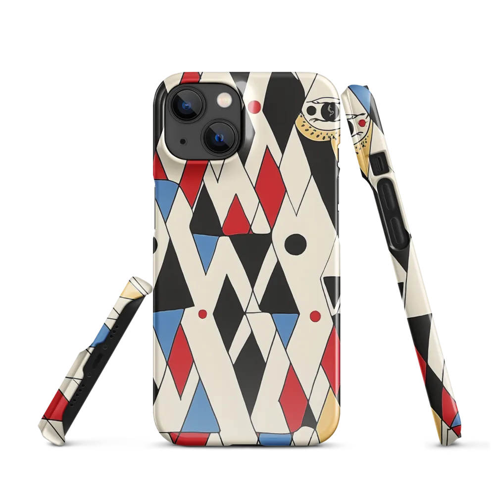 Dynamic Geometric Symphony | Phone Case |  14 | Snap Case | Glossy
