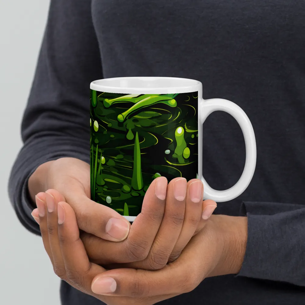 Green Harmony: Life Beneath the Surface | Mugs | Multiple Sizes & Colors