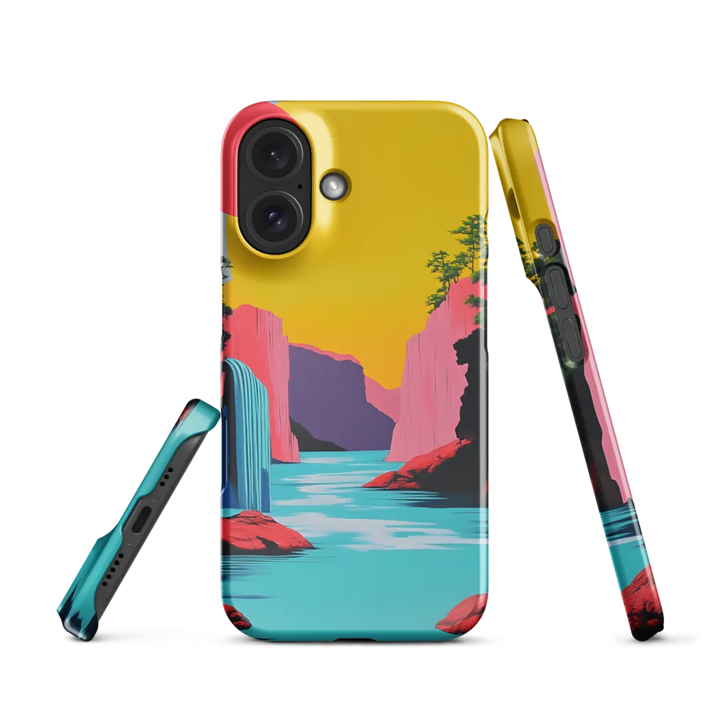 Dreamscape of Pink Cliffs and Turquoise Waters | Phone Case |  16 | Snap Case | Glossy