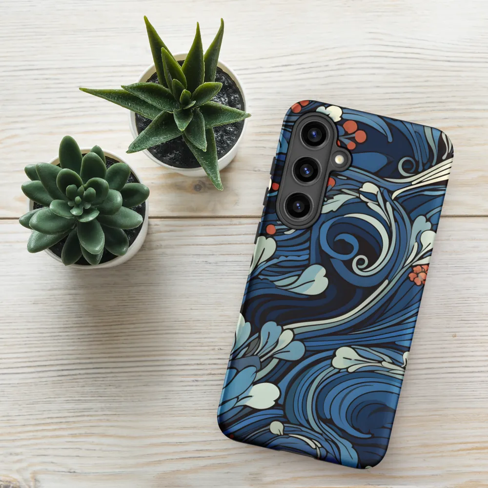 Nature's Elegance: An Oceanic Tapestry | Phone Case |  S24 Plus | Tough Case | Matte