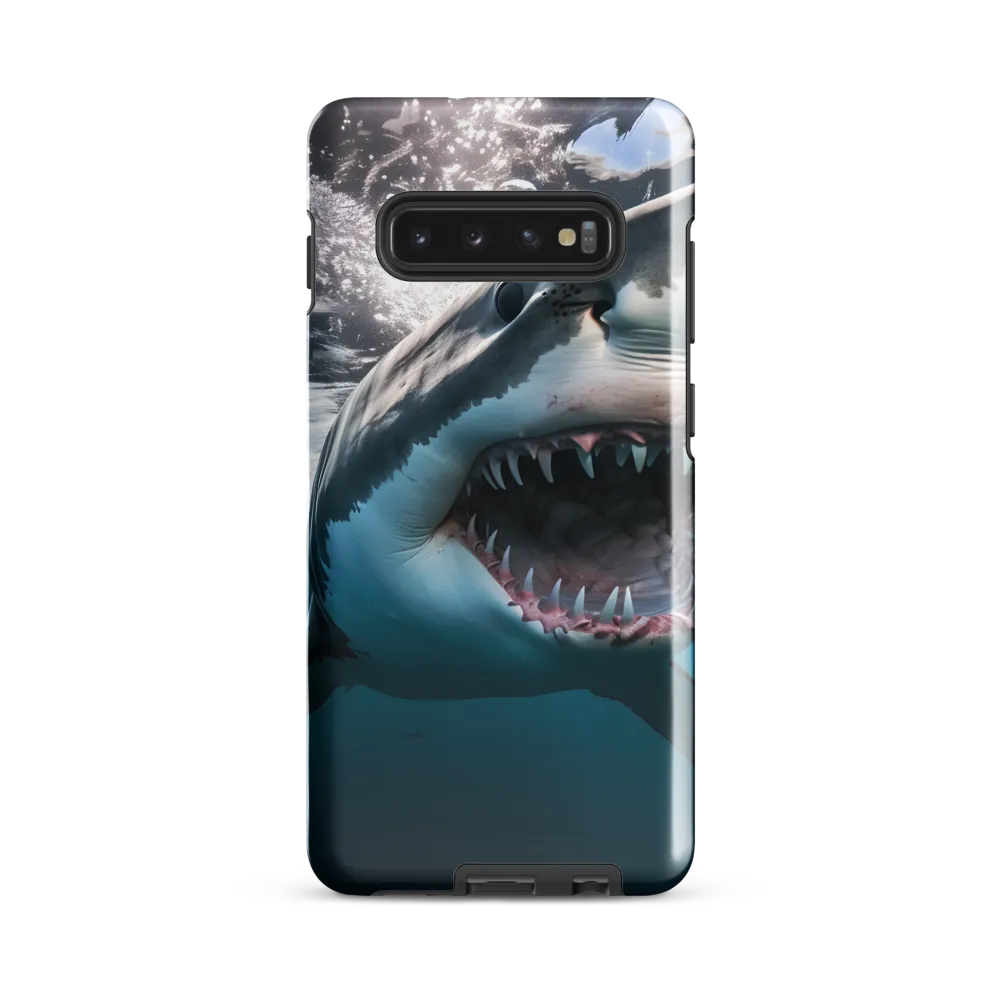 Majesty of the Ocean: The Great White Shark | Phone Case |  S10 Plus | Tough Case | Glossy