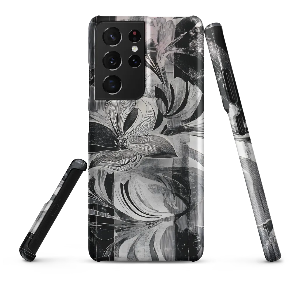 Floral Fusion in Monochrome