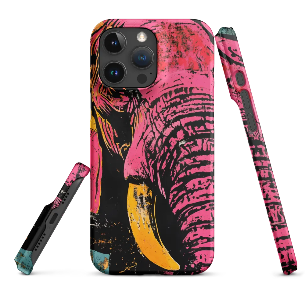 Bold Encounter: The Vibrant Elephant | Phone Case |  16 Pro Max | Snap Case | Matte