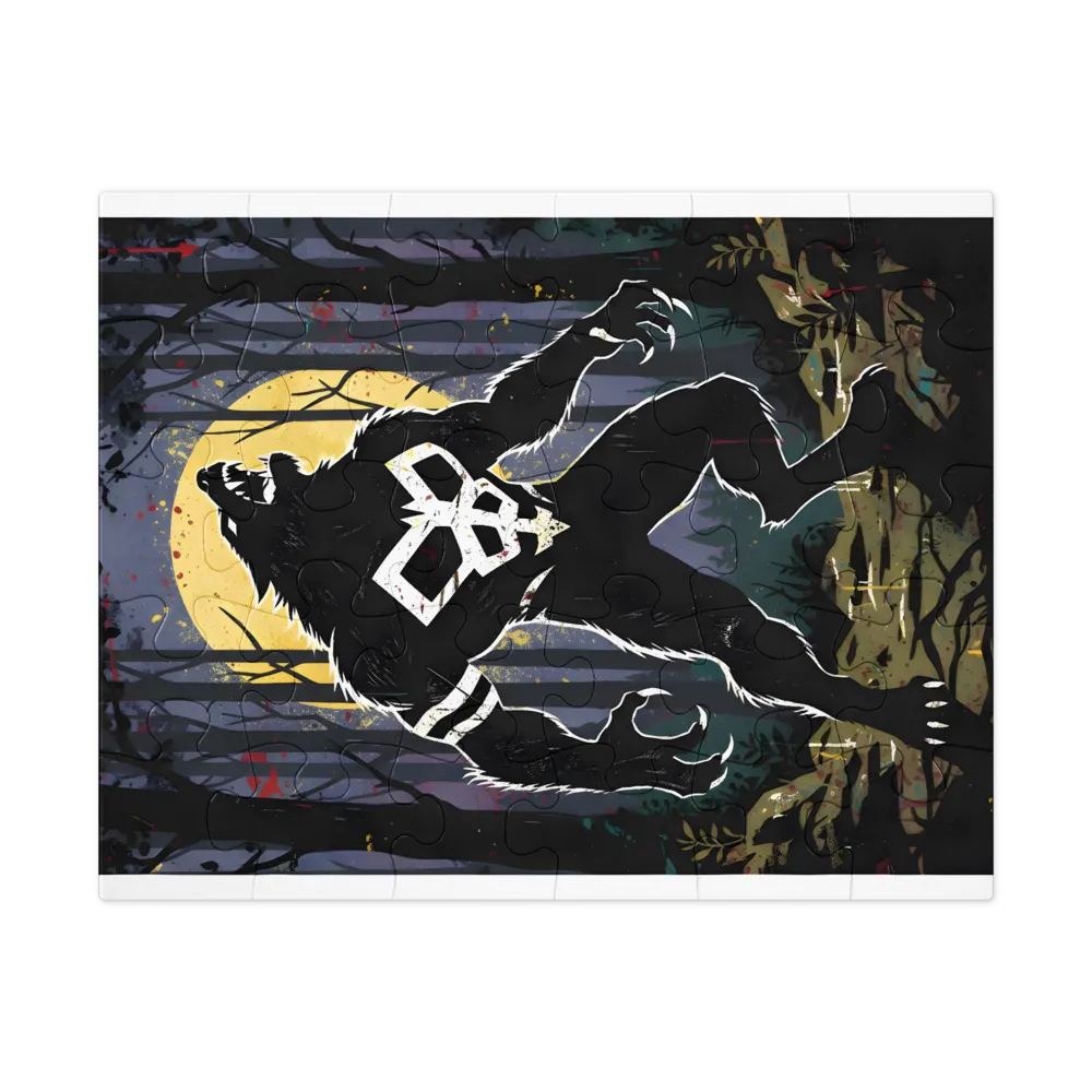 Lunar Howl 
 Jigsaw Puzzle in Tin Box
