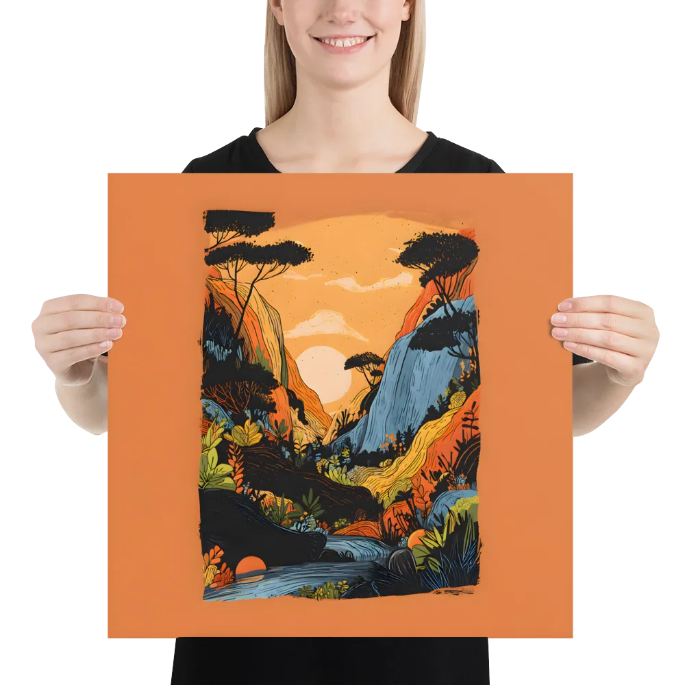 Sunlit Valley 
 Poster | 18″x 18″