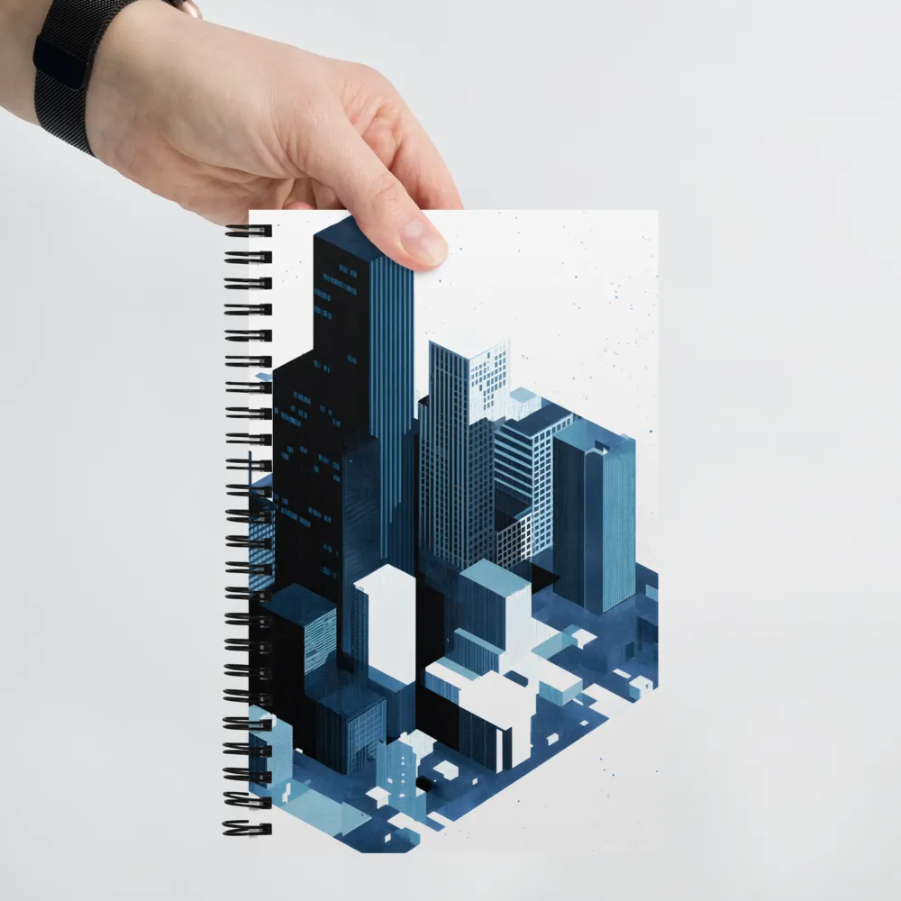 Urban Geometry: A Contemporary Cityscape | Spiral Notebook