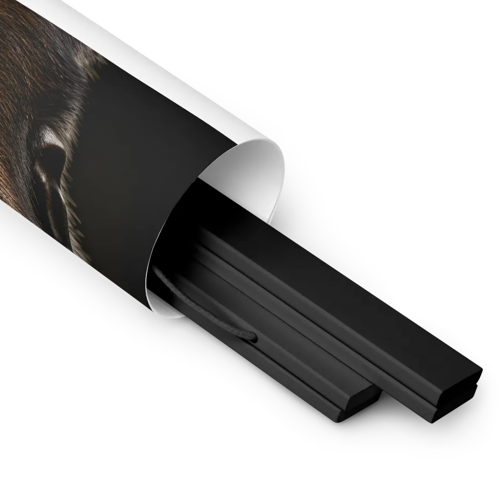 Majestic Gaze | Poster With Black Wood Hanger | 18″×24″