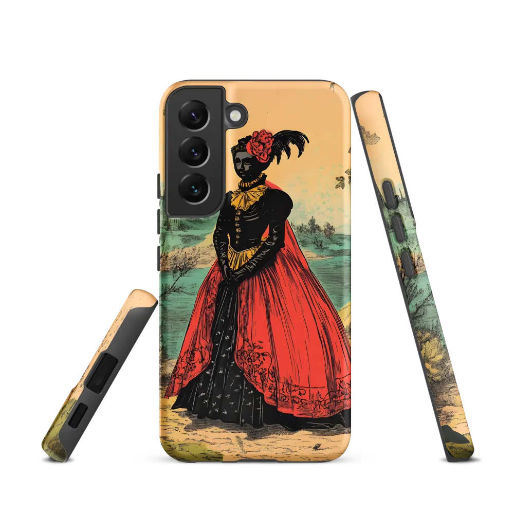 Elegance in Red and Gold