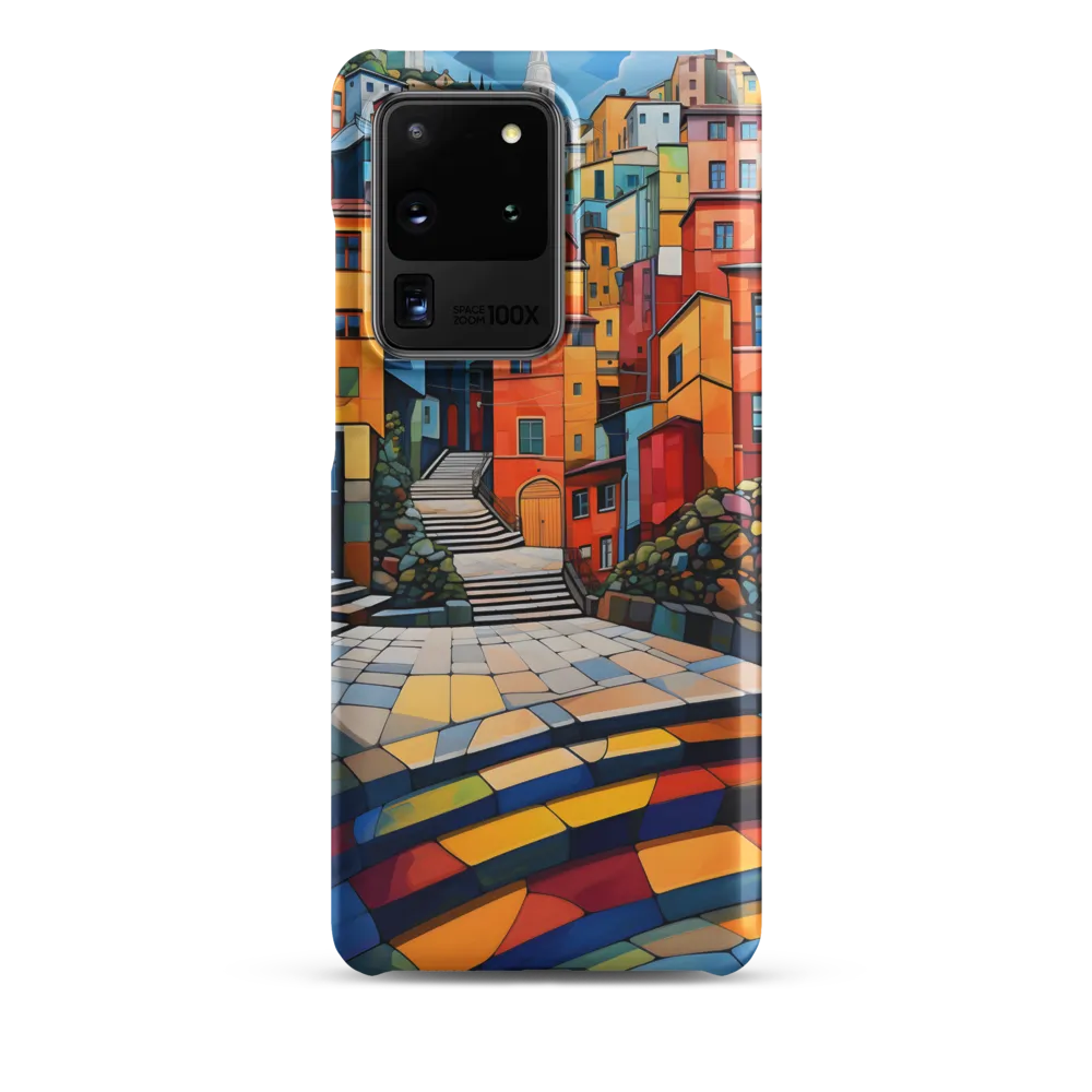 Vibrant Village: A Cubist Journey