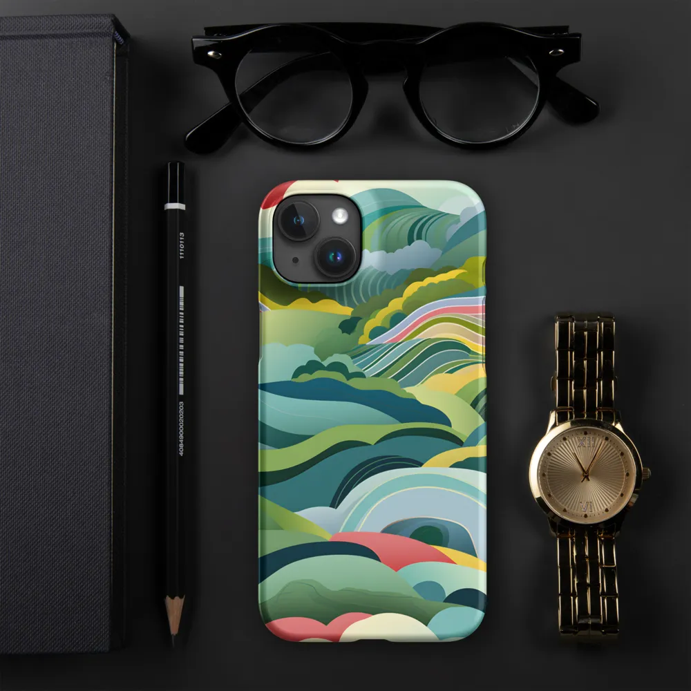 Waves of Serenity | Phone Case |  15 Plus | Snap Case | Matte