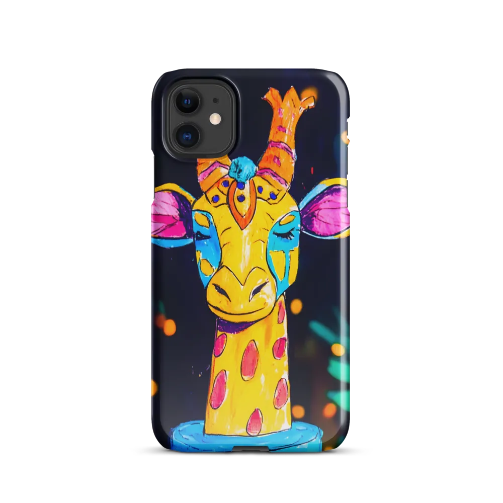 Whimsical Giraffe in Vibrant Colors | Phone Case |  11 | Snap Case | Glossy