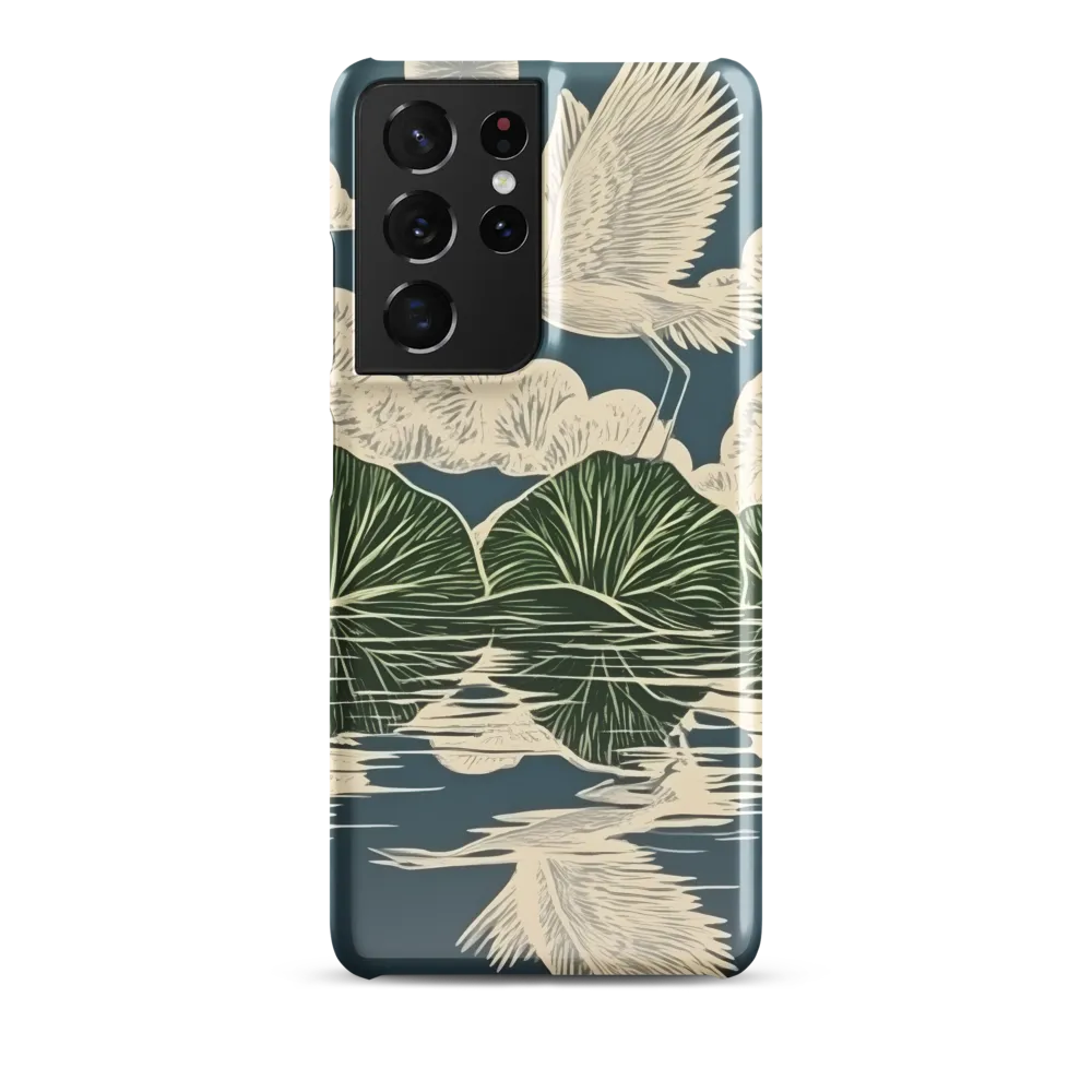 Ethereal Flight Over Water Lilies