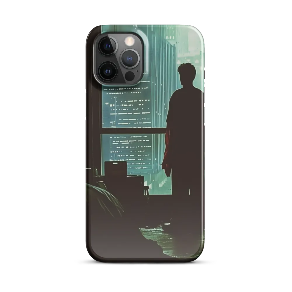 Silent Contemplation in a Futuristic Dystopia