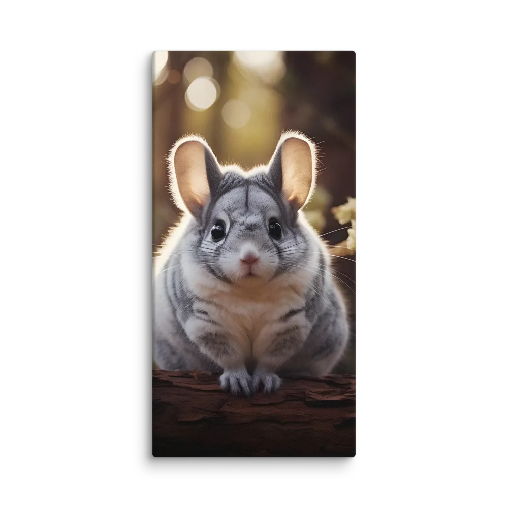 Curious Chinchilla in the Forest