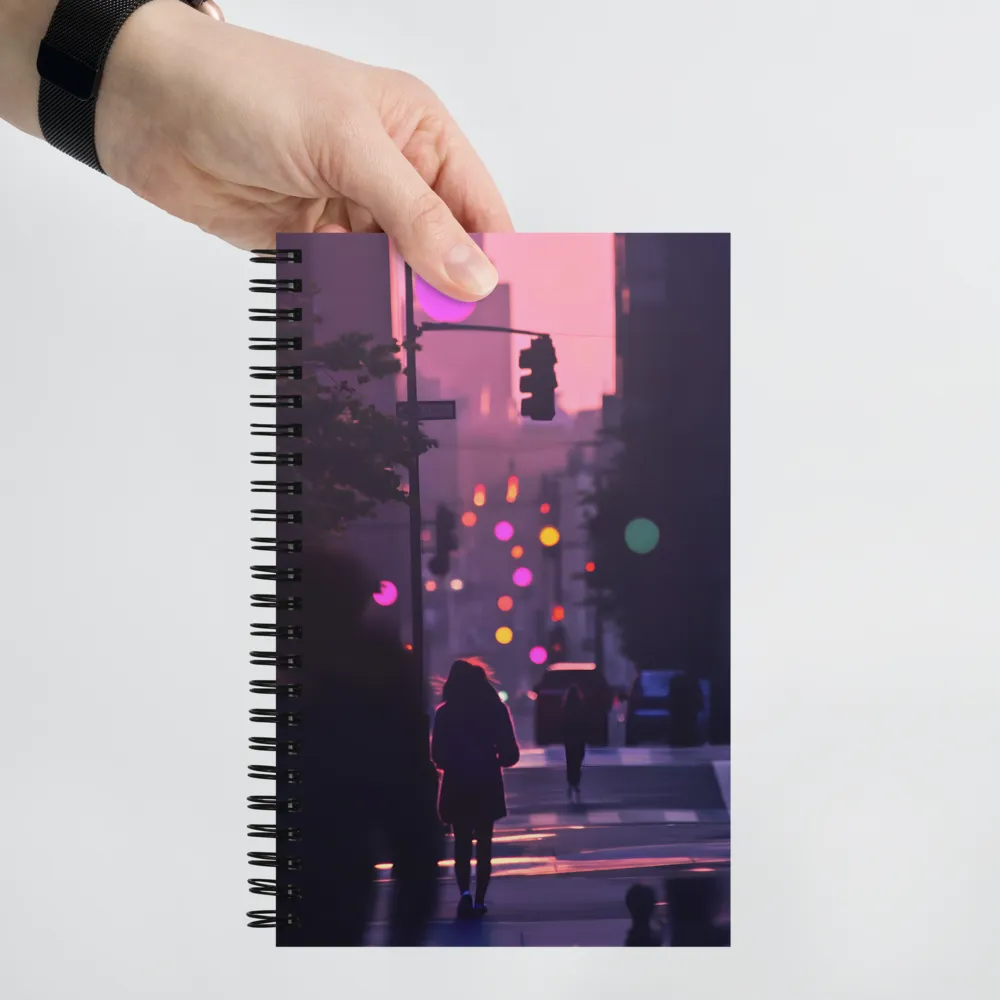 City Silhouettes at Dusk | Spiral Notebook