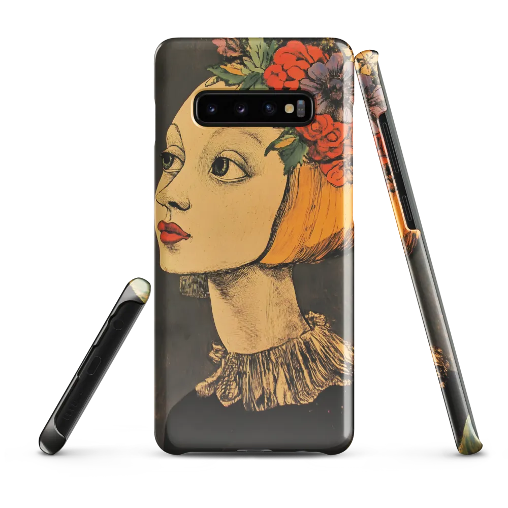 Whimsical Floral Crown | Phone Case |  S10 Plus | Snap Case | Glossy