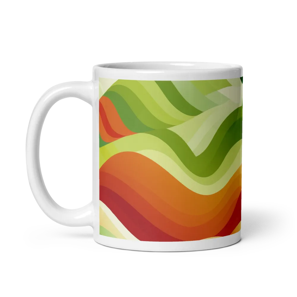 Waves of Nature | Mug with White inside | 11 oz