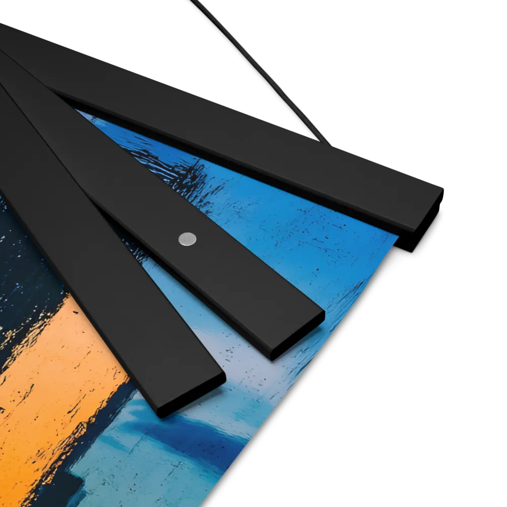 Reflections of Tranquility | Poster With Black Wood Hanger | 12″×12″
