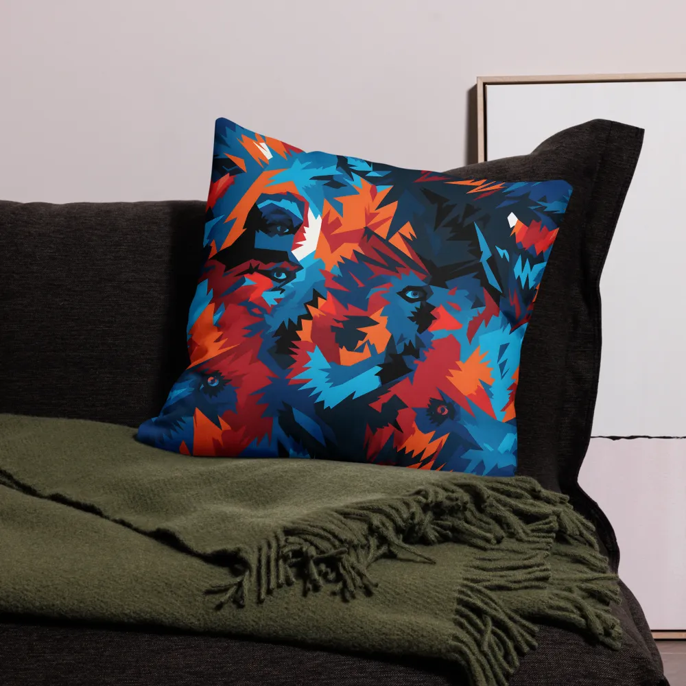 Vivid Aura of the Wolf | Pillow & Pillow Case | Multiple Sizes