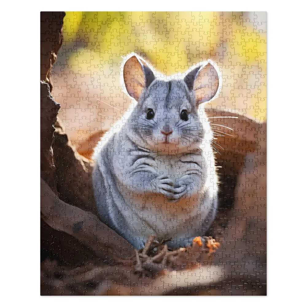 Gentle Whispers of Nature: The Chinchilla | Jigsaw Puzzle | 520 pieces