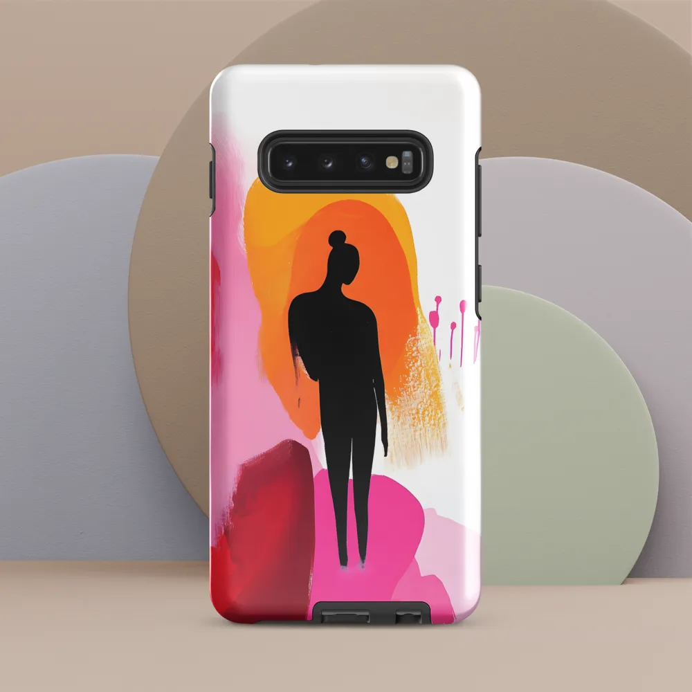 Silhouette in Colorful Abstraction | Phone Case |  S10 Plus | Tough Case | Glossy