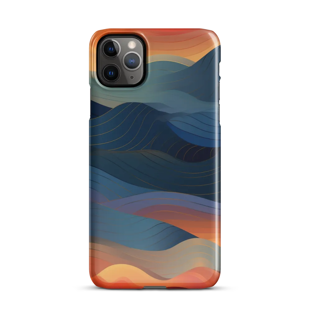 Harmonious Waves at Dusk | Phone Case |  11 Pro Max | Snap Case | Glossy