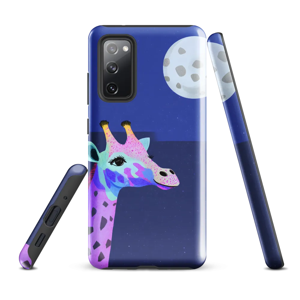 Whimsical Giraffe Under the Stars