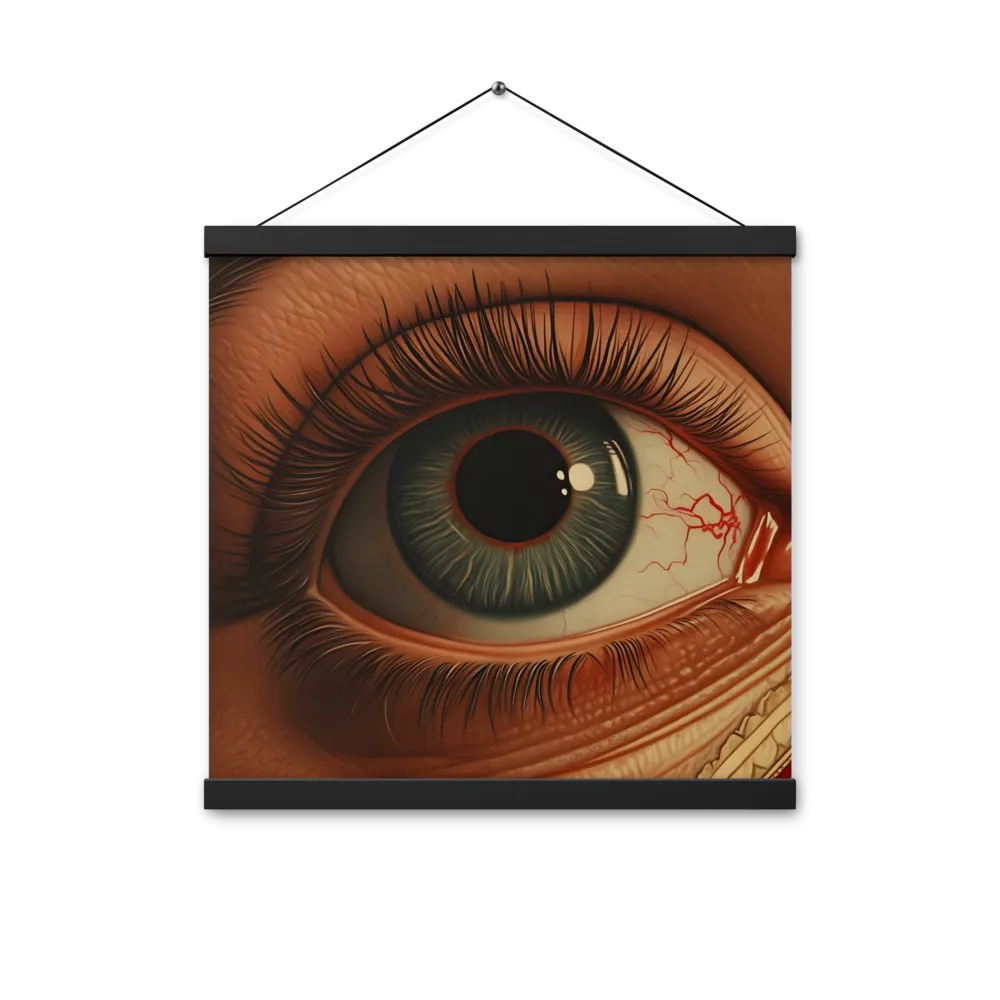 The Gaze of Anatomy | Poster With Black Wood Hanger | 16″×16″