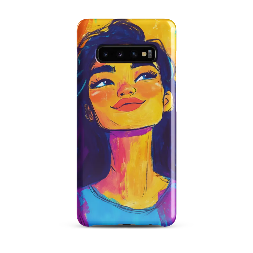 Radiant Joy: A Portrait of Confidence | Phone Case |  S10 Plus | Snap Case | Glossy