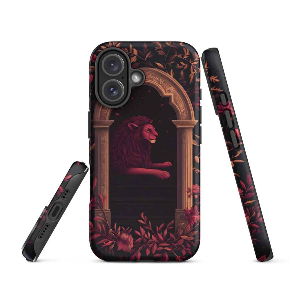 Regal Serenity: A Lion's Rest | Phone Case