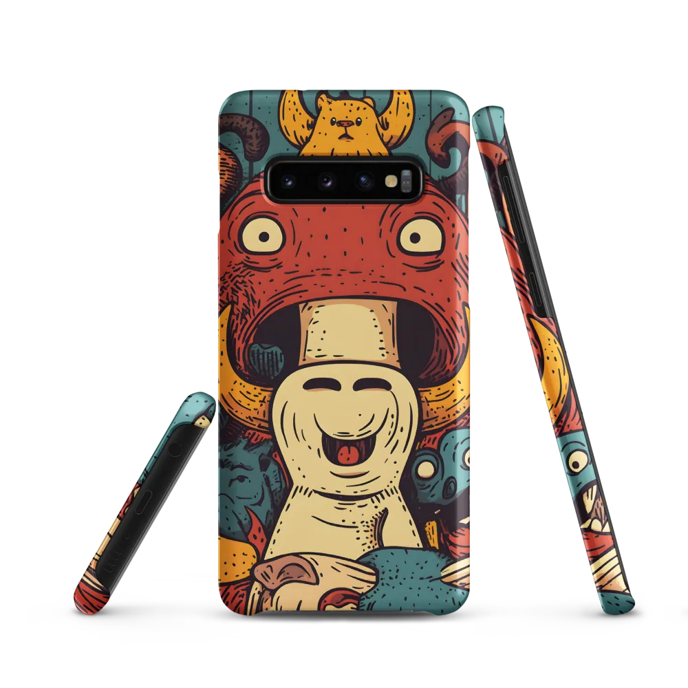Whimsical Gathering of Creatures | Phone Case |  S10 | Snap Case | Matte