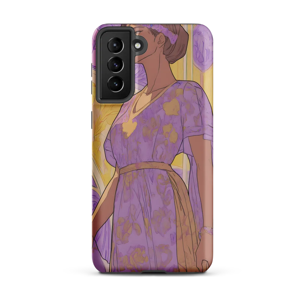 Elegance in Floral Harmony | Phone Case |  S21 Plus | Tough Case | Matte