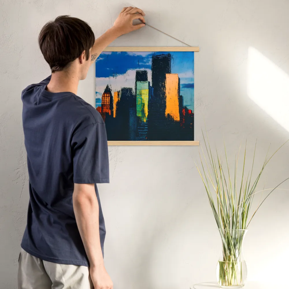 Reflections of Tranquility | Poster With Oak Wood Hanger | 18″×18″