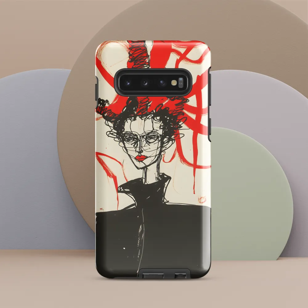 Dramatic Elegance in Red and Black
