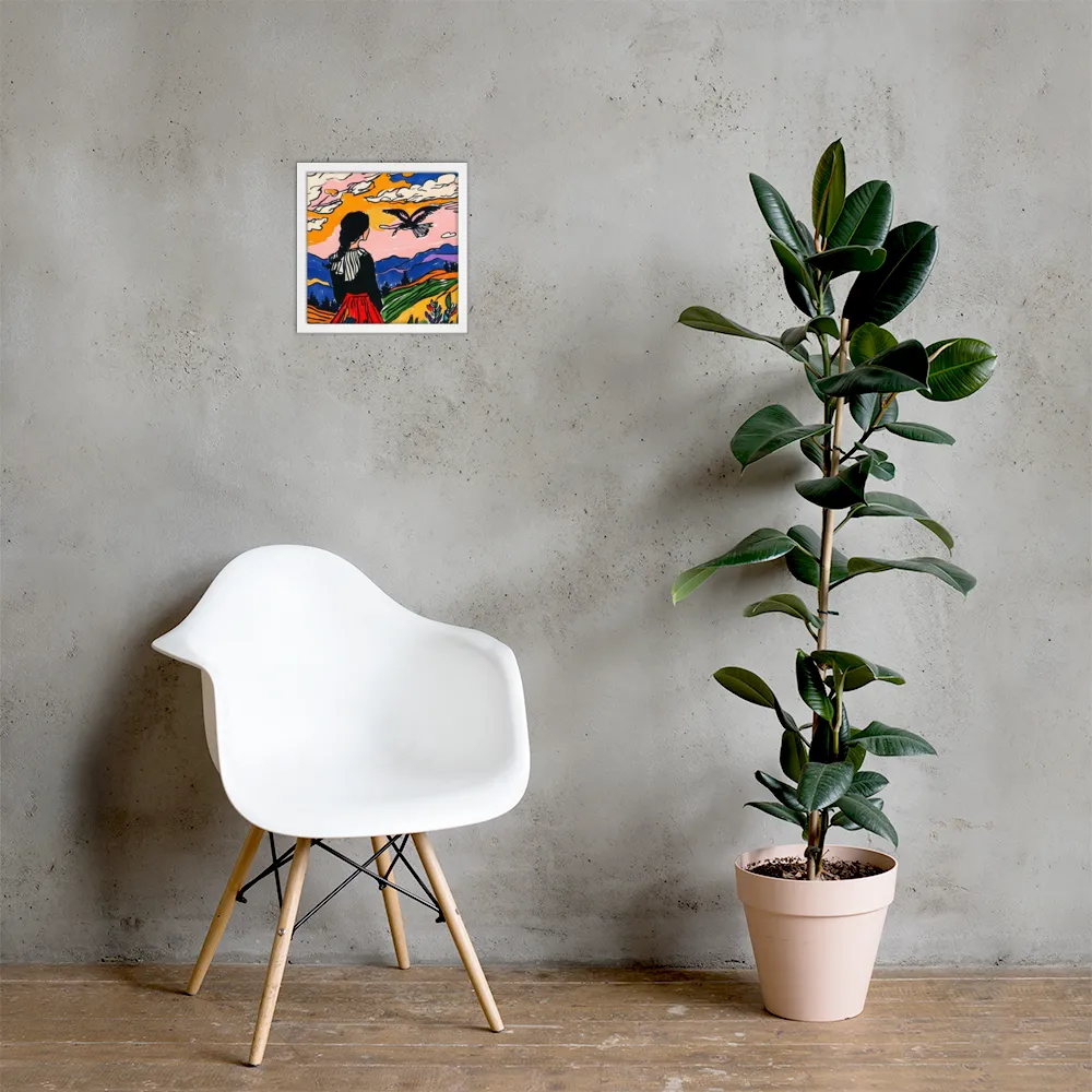 A Journey into Freedom | Poster with White Frame | 12″×12″
