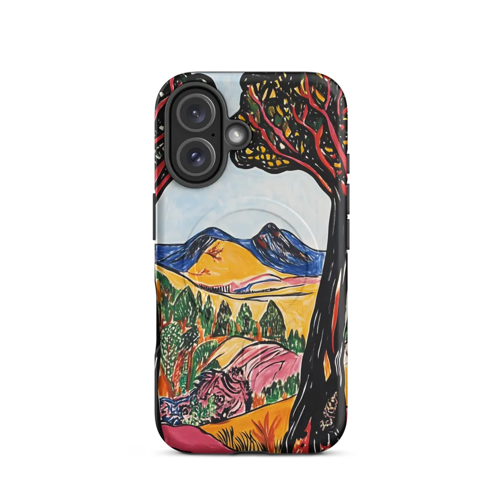 Vibrant Nature's Embrace | Phone Case |  16 | MagSafe® Tough Case | Matte