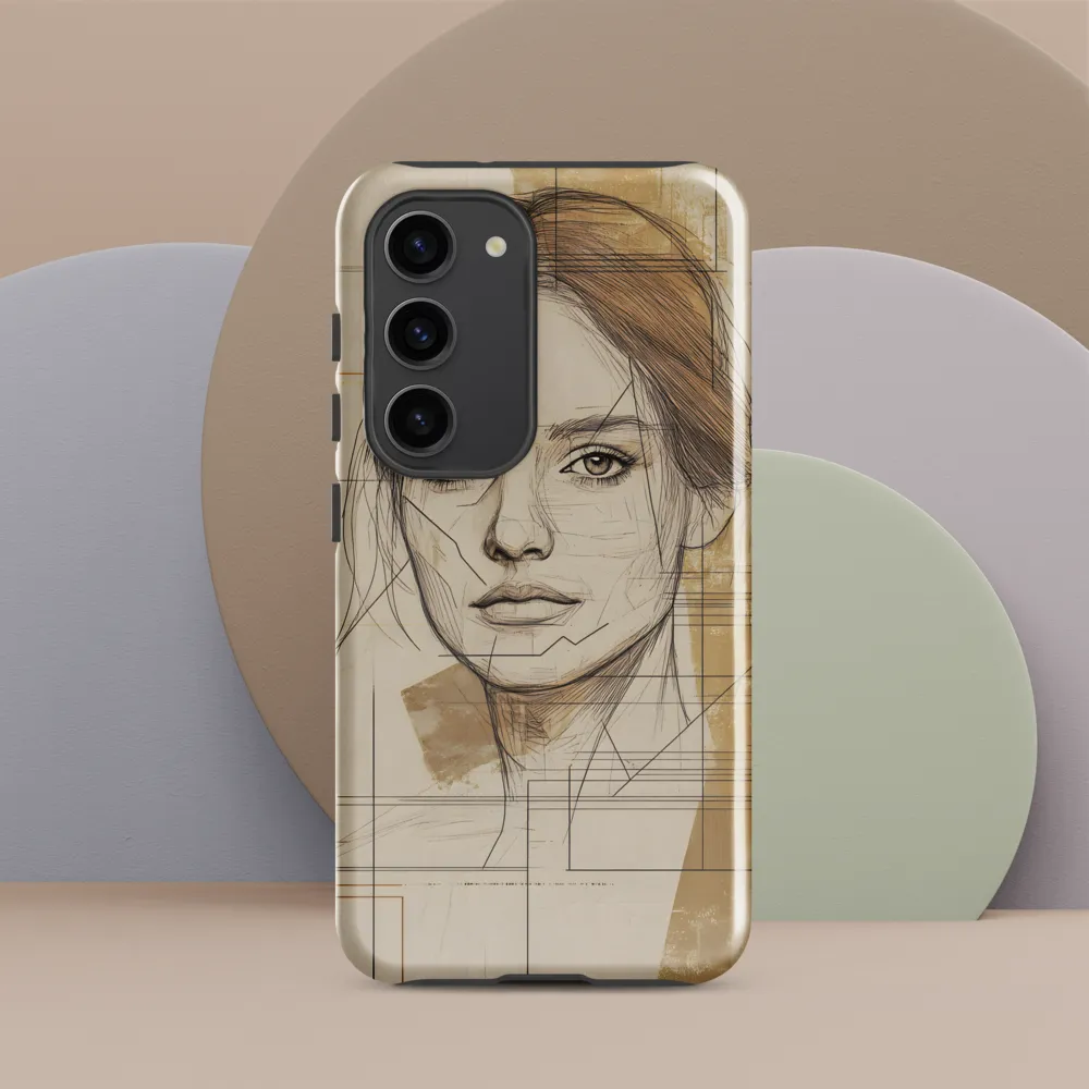 Geometric Elegance: A Modern Portrait