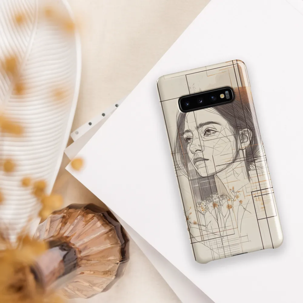 Serenity in Lines | Phone Case |  S10 Plus | Snap Case | Glossy