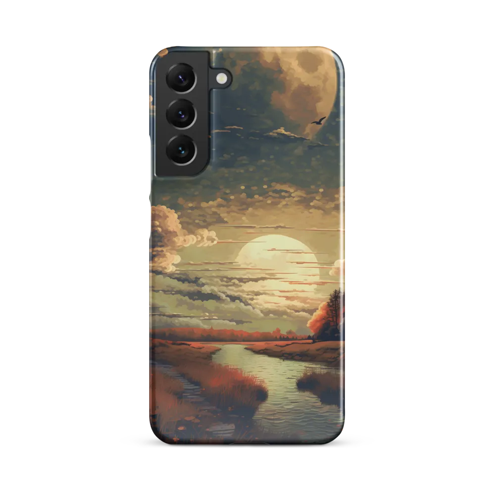 Whispers of Dusk: A Tranquil River Landscape