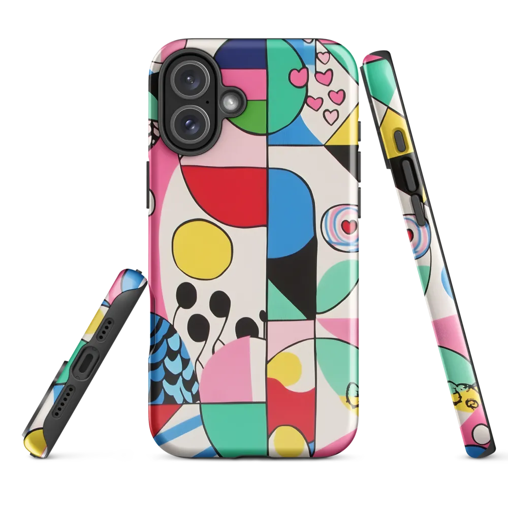 Dynamic Interplay of Shapes | Phone Case |  16 Plus | Tough Case | Glossy
