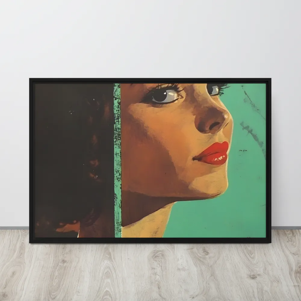 Mysterious Allure | Canvas with Black Frame | 24″×36″