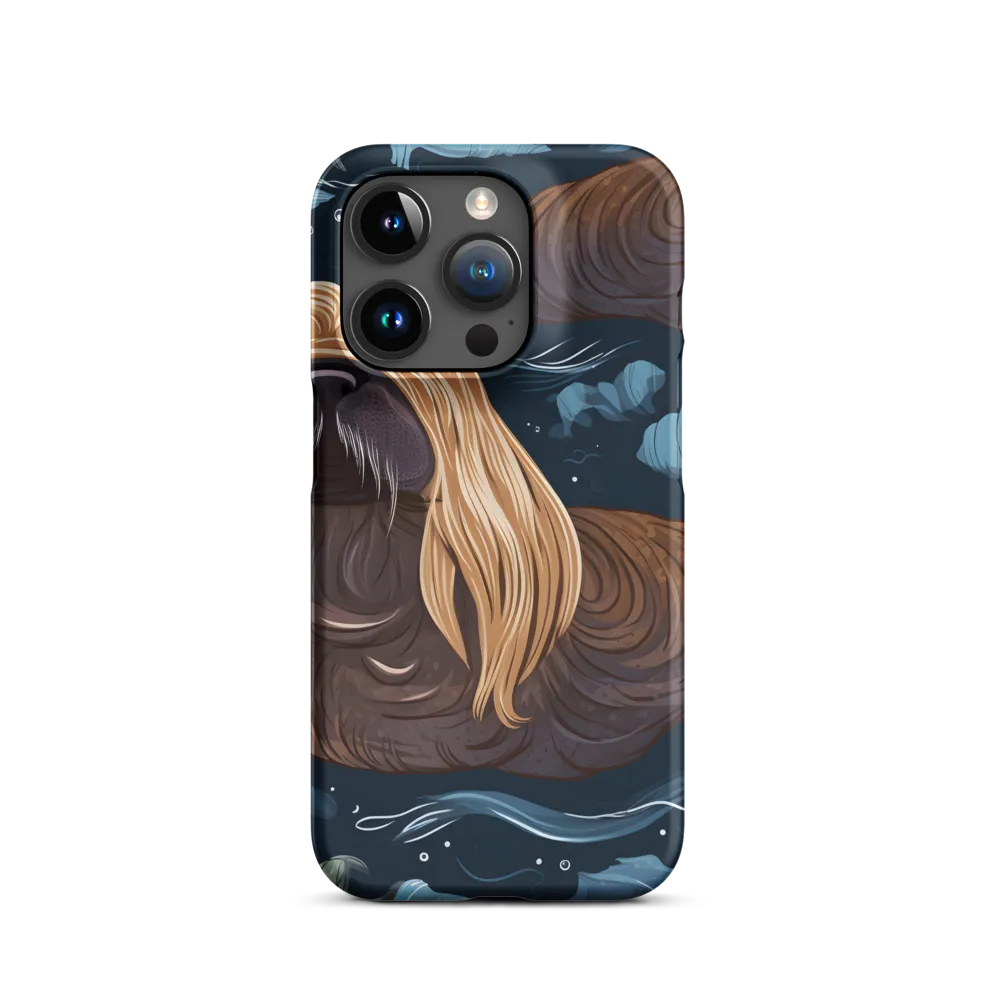 Whimsical Walruses in Deep Blue