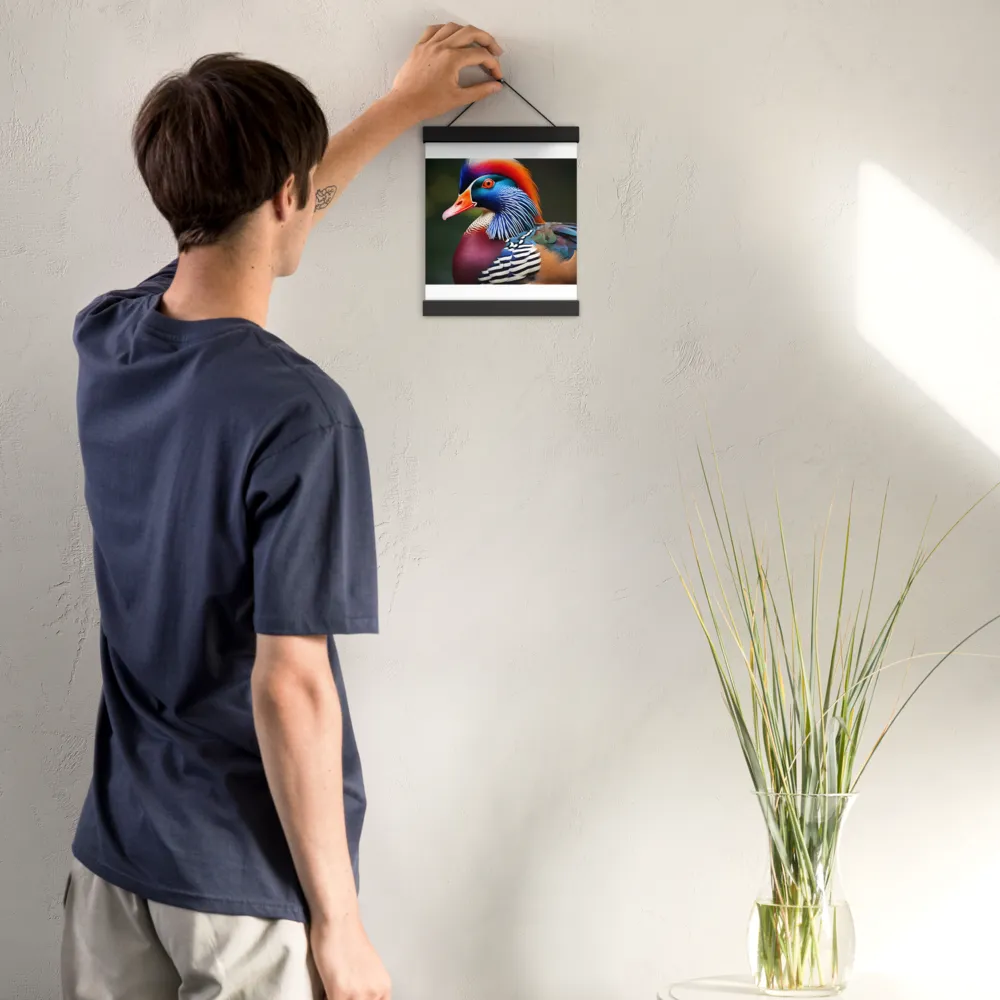 The Majestic Mandarin | Poster With Black Wood Hanger | 8″×10″