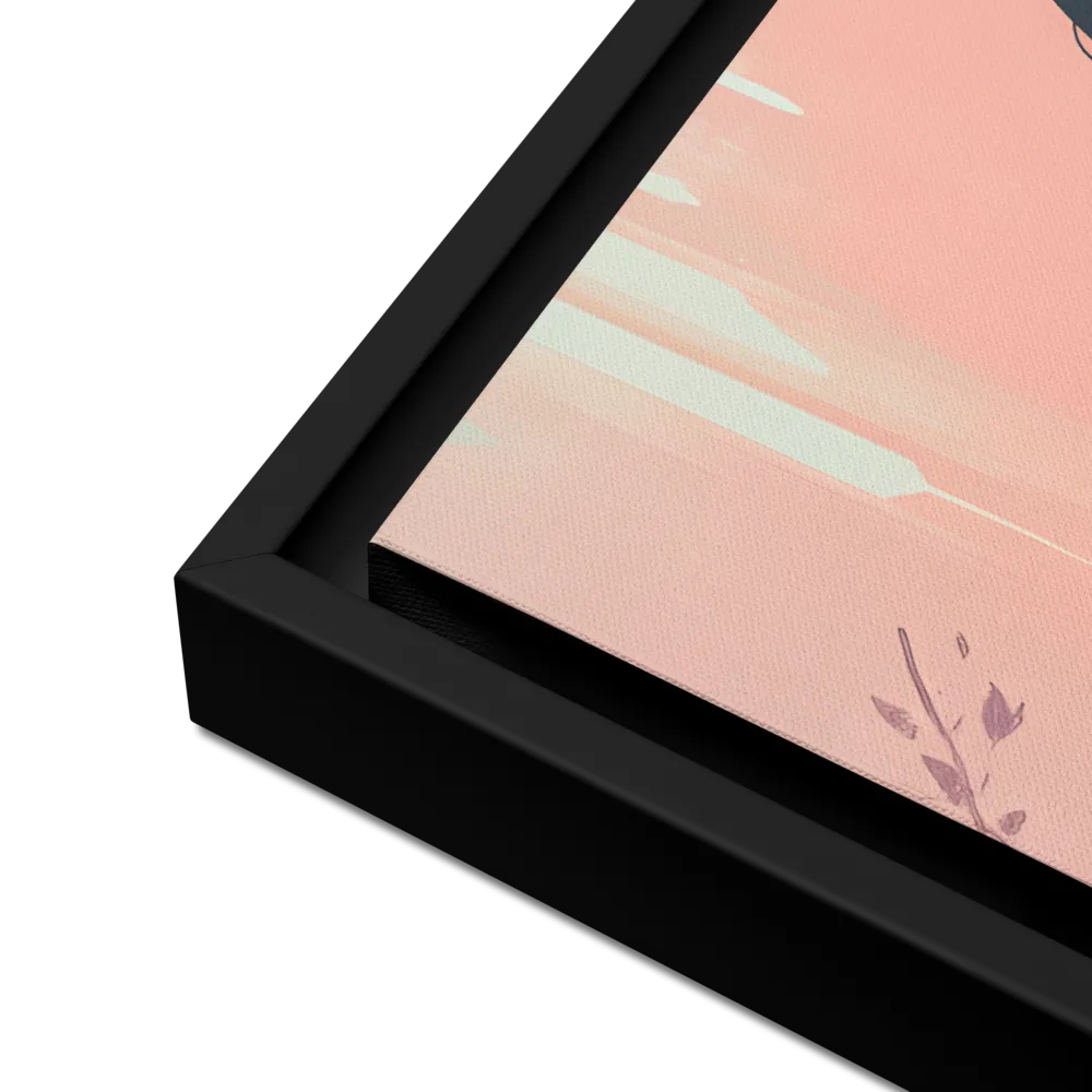 The Guardian of Solitude | Canvas with Black Frame | 18″×24″