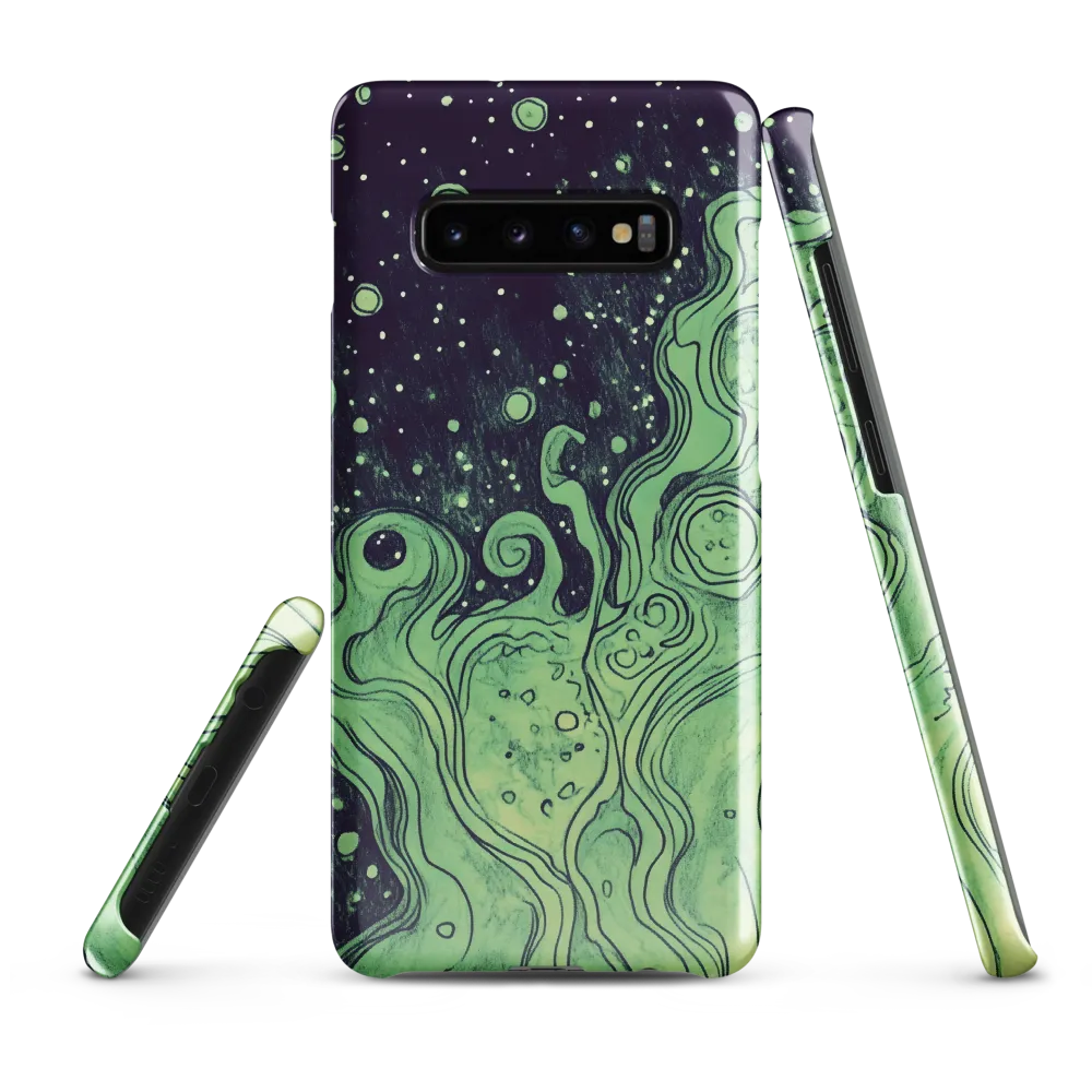 Cosmic Whirl: An Abstract Journey | Phone Case |  S10 Plus | Snap Case | Glossy