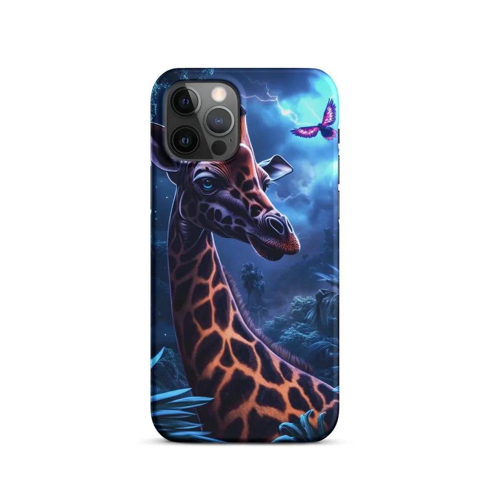 Mystical Giraffe in Twilight Jungle