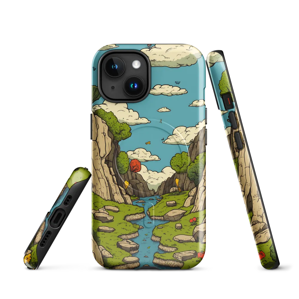 Whimsical Serenity: A Canyon Landscape